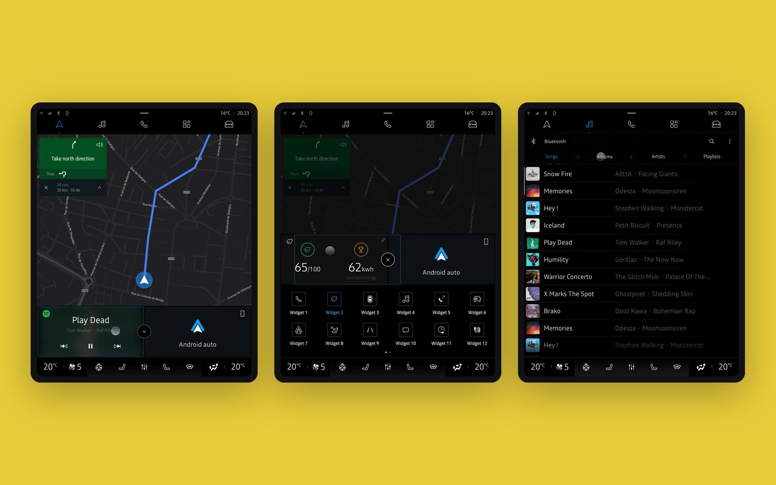 Accueil, navigation et média
